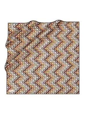Cacharel Kahverengi Kadın Geometrik Desen Eşarp 9050313922