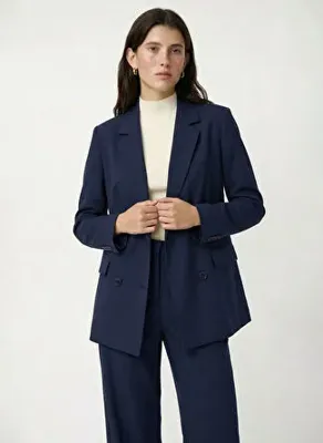 Fabrika Lacivert Kadın Regular Fit Blazer F6SL-CKT0032