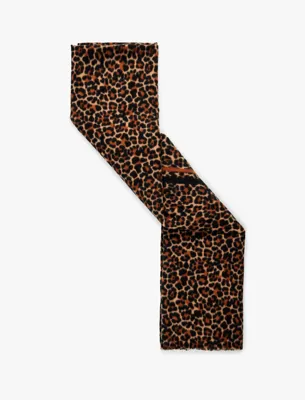 Koton Leopar Desenli Uzun Atkı