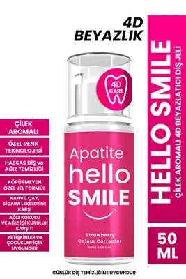 Hello Smile Çilek Aromalı 4d Beyazlatıcı Diş Jeli