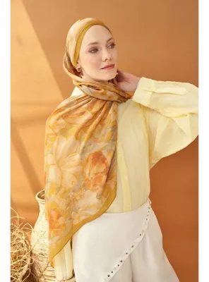 Silk Home Riva Şal Tencel Wild Flower Altın Sarısı