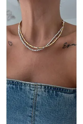 Vi store Çubuk Kolye ve Dorika Kolye Seti