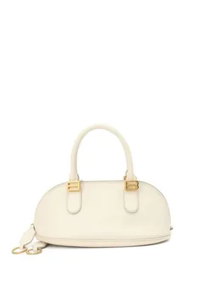 Balenciaga Bolero Mini Kırık Beyaz Kadın Deri Çanta