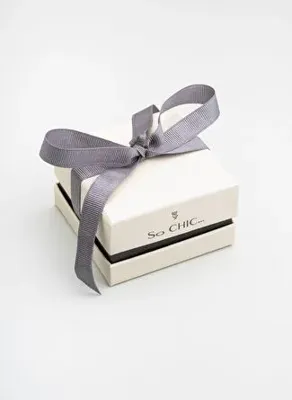 So Chic Noemi 18 Ayar Beyaz Altın Kaplama 19 Cm Gümüş Minimal Bileklik