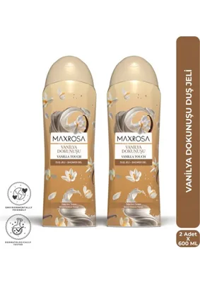 maxrosa Vanilya Duş Jeli 600 ml x 2 Adet