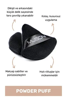 Muson Powder Puff -Üçgen Yumuşak Pamuksu Pudra Süngeri