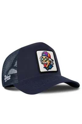 BlackBörk Fil Logolu Lacivert Trucker Şapka