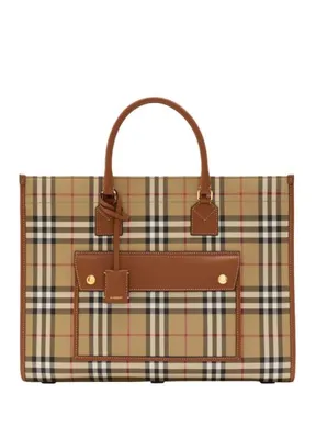 Burberry Freya Tote Bej Kadın Omuz Çantası