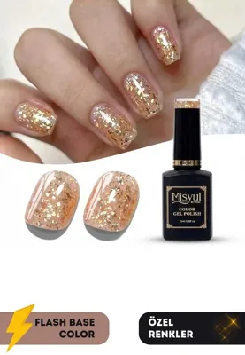 misyul Uv Led Kalıcı Oje Nail Art 15 Ml Flash Base Color F02