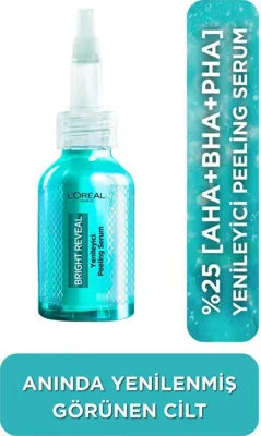 L'Oréal Paris L'Oreal Paris Bright Reveal Koyu Lekelere Karşı Hızlı Etkili Yenileyici Peeling Serum 25 ML