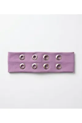 Jeevee Lila Metal zımbalı delikli y2k pinterest pamuklu esnek yumuşak saç bandı punk Bandana 6.5cm