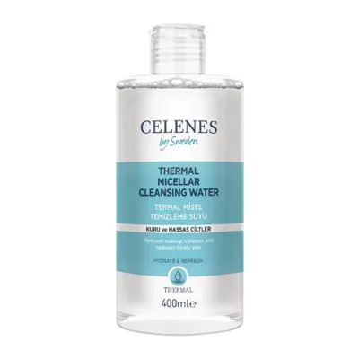 Celenes By Sweden Thermal Misel Temizleme Suyu Kuru ve Hassas Ciltler İçin Yatıştırıcı 400 ml