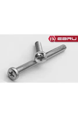 Edab Dreess Yuvarlak Yıldız Başlı YSB Civata M6x15 - 100 Adet Edap