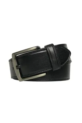 GoDeri Hakiki Deri Desenli Siyah Kot, Spor Kemer 4.5 Cm=dk-1862