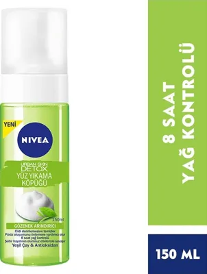 NIVEA Nivea Yüz Yıkama Köpüğü Urban Skin Detox 150 ml Gözenek Arındırıcı