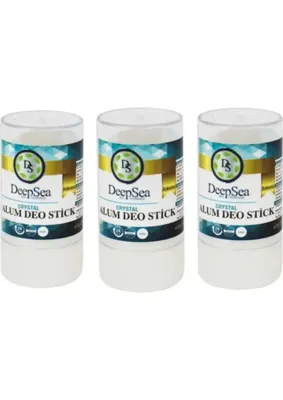 DeepSEA Kristal Alum Deo Stick 60 gr x 3 Adet Doğal Tuz İçeren Cinsiyet Belirtilmemiş