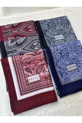 shalby Tesettür Desenli Soft Şal 5 li Set Karışık Desenler