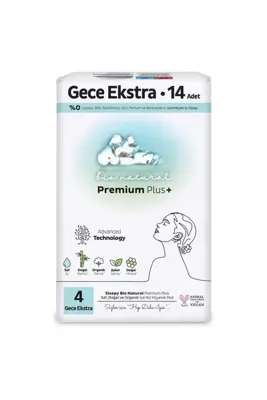 Zeus Lojistik Premium Plus Gece Ekstra Ped 14 Adet