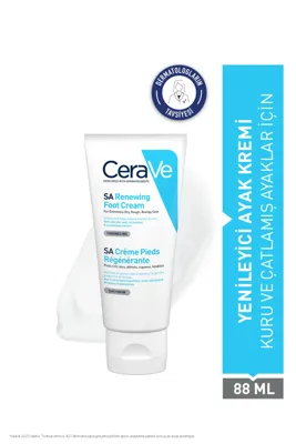CeraVe SA Renewing Foot Cream Salisilik Asit İçerikli Yenileyici Ayak Kremi 88 ml