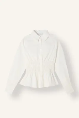 Defacto %100 Pamuk Fitted Uzun kollu Poplin Gömlek