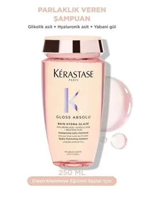 Kerastase Gloss Absolu Elektriklenmeye Eğilimli Saçlar Için Parlaklık Veren Şampuan 250 ml