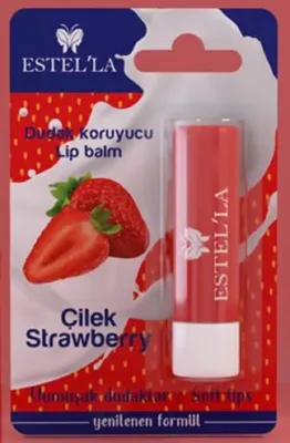 Estella Estel'la Yetişkin Dudak Koruyucu Lip Balm Çilek