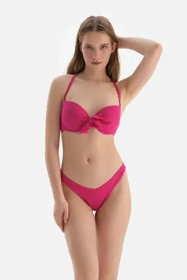 Dagi Fuşya Kaplı Balenli Bikini Üstü