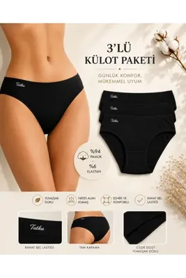 Tutku 3'lü Bikini Külot