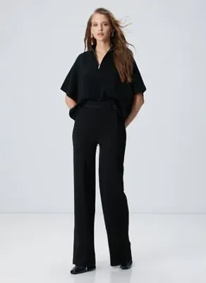 Network Siyah Kadın Regular Fit Triko Pantolon 1095663
