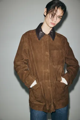 H&M Yakalı Süet Ceket