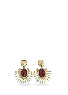 La Pluie Imperium Earrings 22 Ayar Altın Kaplama Kadın Küpe