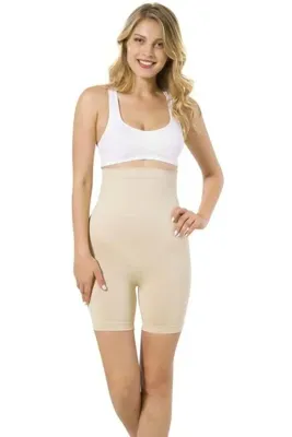 Emay Kadın Bej Seamless Boxer Korse