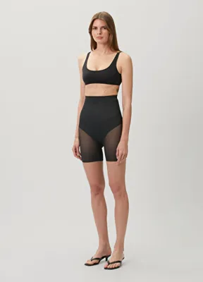 Skims Core Sculpt Siyah Yüksek Bel Şort