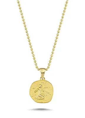 Hems Jewellery Başak Burcu 14 Ayar Altın Kadın Kolye