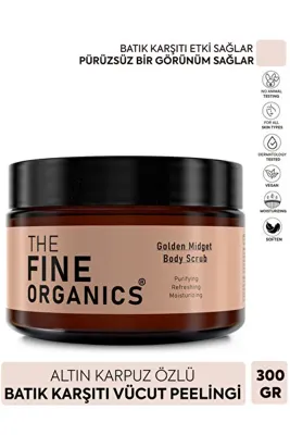 THE FINE ORGANICS Minyatür Altın Karpuz Özlü Besleyici ve Arındırıcı Batık Karşıtı Vücut Peelingi