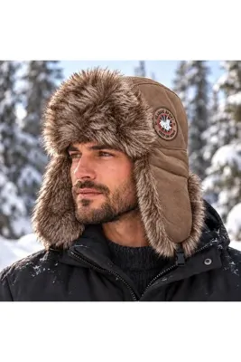 moda nokta %70 Cotton %30 Acrylıc, Kürklü Rus Pilot Şapka ( Kadın ve Erkekler İçin ) logolu