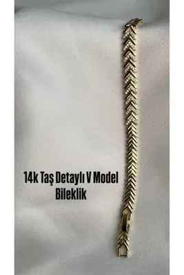 yeknova Xuping 14K Altın Rengi Kuyumcu İşçiliği Rihanna Model Zirkon Taş Detay Kararmaz Kadın Bileklik