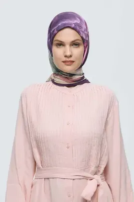 Modakaşmir Rosa Desen Bambu Eşarp