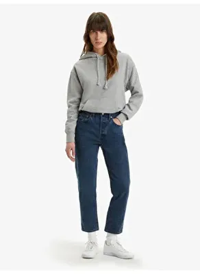 Levis 501 Straight Koyu Lacivert Kadın Denim Pantolon Crop Local Tr Hidden Happiness