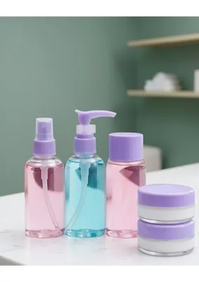 Astraltech Taşınabilir 5’li Şeffaf Seyahat Banyo Seti 30 ml