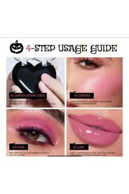 MAGICAL BLACK CREAM BLUSH SİYAH KALPLİ PEMBE RENGE DÖNÜŞEN [ KREM ALLIK ]
