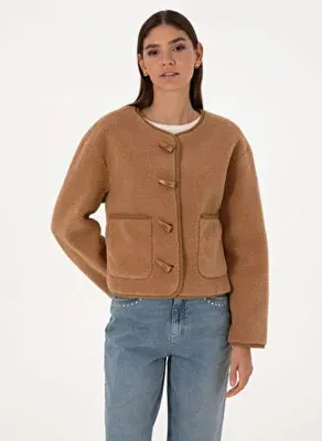 Pierre Cardin Kahverengi Kadın Basic Mont ESPU