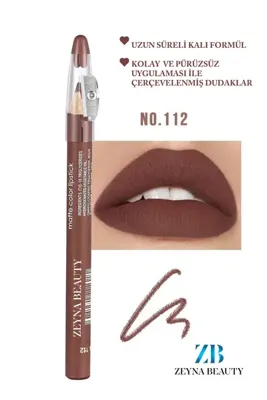 Zeyna Beauty Jumbo Dudak Kalemi Suya Dayanıklı -Matte Jumbo Lipliner Waterproof
