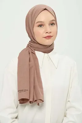 Madame Polo Poly Coton Şal Toz Pudra Pamuklu Nefes Alabilen Kırışmayan