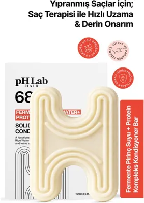 Ph Lab Hair Fermente Pirinç Suyu & Protein Complex Kondisyoner Bar, Onarıcı, Hızlı Uzama Etkili