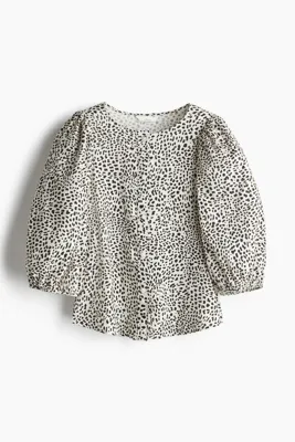 H&M Keten Karışımlı Bluz