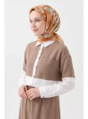 Silk Home Soft Eşarp Flower Turuncu