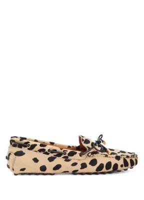 Tod's Leopar Desenli Kadın Deri Loafer