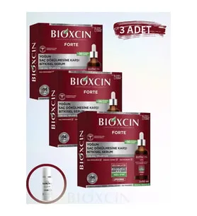 Bioxcin Fortte Serum 3x50 ml Yoğun Saç Dökülmesine Karşı Serum (3 ADET) + (1 ADET) YÜZ TEMİZLEME JEL