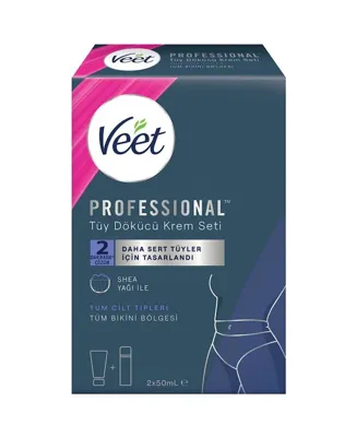 Veet Professional Bikini Bölgesi Tüy Dökücü Krem Seti 50 ml+50 ml